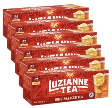 Luzianne Unsweetened Iced Tea Bags, Family Size, 24ct Box (Pack of 6) Iced Coffees price