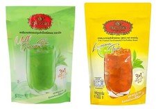 ChaTraMue Thai Tea Mix Flavors Lemon Tea/ Green Tea 100G For Hot, Cold Drinks Cold Powdered Drinks price