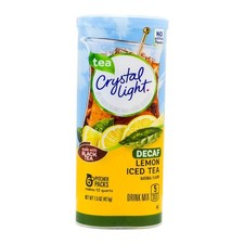 Crystal Light Sugar-Free Decaffeinated Lemon Iced Tea Naturally Flavored Powd... Cold Powdered Drinks price