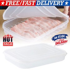 Plastic Bacon Keeper With Lids Airtight Deli Thinly Cut Meat Cheese Container Deli Meats price