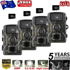 Trail Hunting Camera 1080P Wildlife Game Night Vision Outdoor Security Cam+SD Video Camera Batteries price