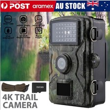Trail Hunting Camera 50MP 4K Wildlife Game Night Vision Outdoor Security Cam+SD Video Camera Batteries price