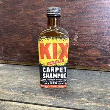 KIX Carpet Shampoo Vintage 2 3/4 ozs Glass Jar Australian Carpet Shampoo price