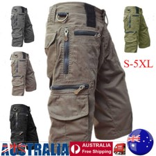 S-5XL Men's Cotton Twill Multi-Pocket Cropped Cargo Shorts Capri Summer Trousers Men's Shorts price