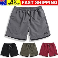 Mens Quick Dry Shorts Elastic Waist Beach Swim Pants Surf Board Shorts Exercise Men's Shorts price