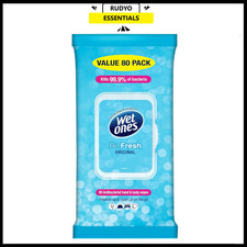 Wet Ones Be Fresh Antibacterial Hand & Body Wipes, Value Pack, 80 Wipes Wet Wipes price