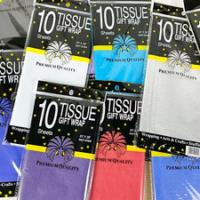 FF 10 Sheets Coloured Tissue Paper Gift Wrapping Wrap Premium Quality 50x66cm Paper Tissue price
