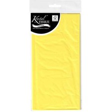 Krystal Yellow Tissue Paper 5 Sheets 50cm X 70cm Birthday Gift Wrapping Kraft Paper Tissue price