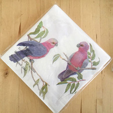 PAPER NAPKINS / SERVIETTES PACK OF 20 GALAH COCKATOO BIRDS  3PLY Napkin price