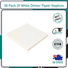 White Dinner Paper Napkins Serviettes 2ply Party Supplies Bulk Pack Of 30 Napkin price