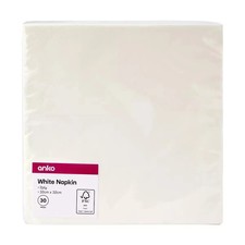 White Dinner Paper Napkins Serviettes 2ply Party Supplies Bulk Pack Of 30 Au Napkin price