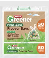 50pc Multix Freezer Bags Kitchen Food Storage Microwave Safe Fridge Refrigerator Bags price