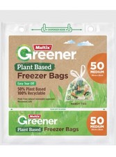 50pc Multix Freezer Bags Kitchen Food Storage Microwave Safe Fridge Refrigerator Bags price