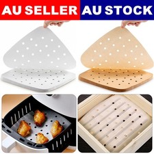 100pcs Air Fryer Liners 7/8/9 Inch Perforated Parchment Paper Square Non-Stick Baking Paper price