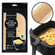 50 Sheet Air Fryer Liners Perforated Parchment Paper 9" Square Non-Sticky Baking Baking Paper price