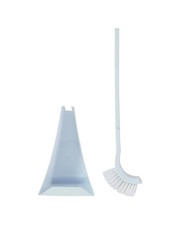 Triangle Toilet Brush Set White With Holder Polypropylene 31.6CM Brush Height AU Toilet Set price