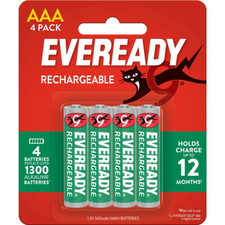 Eveready Rechargeable AAA Batteries 4 Pack - New Battery price