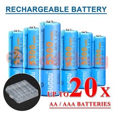 AA AAA Rechargeable Battery Recharge Batteries 4-20pcs 1.2V Ni-MH Battery price