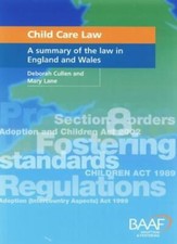 Child Care Law: A Summary of the Law in England and Wales By De .9781903699355 Child Care Books price
