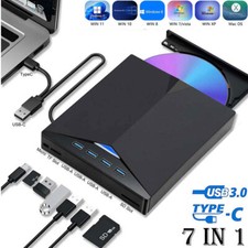 7 in 1 External CD/DVD Drive Burner For Desktop Laptop Mac PC Windows Linux New CD & DVD Drives price