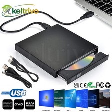 USB External CD RW DVD ROM Writer Burner Player Drive PC Laptop for Windows Mac CD & DVD Drives price