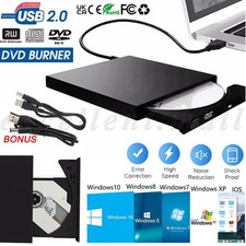 Portable External Drive USB Burner CD RW DVD ROM Reader Writer For Mac & Windows CD & DVD Drives price