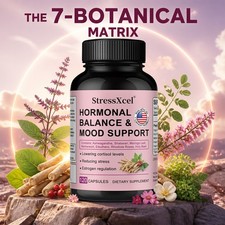 Women Hormone Balance Supplement,7 Herbal Blend For Cortisol,Stress, 30~120 Caps Herbal Supplements price
