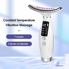 LED Face Neck Massager 7 Color Light Therapy Anti Wrinkle Beauty Device Massage Devices price