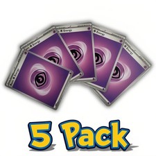 5 x Basic Psychic Energy Cards (Common) | Pokemon TCG (English) – Assorted Mix English price