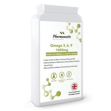 Pharmanostix Omega 3 6 9 Fish Oil 1000mg 90 Softgel Capsules - High Strength EPA Fish Oil / Omega 3 - 6 - 9 price
