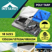 Instahut Tarpaulin Tarp Poly Tarps Heavy Duty Canvas Camping Cover Tent 180gsm Tent price