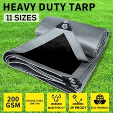 Manan Heavy Duty Tarps 200GSM Tarpaulin Waterproof Poly Camping Tent Sun Cover Tent price