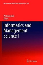 Informatics and Management Science I - 9781447161530 Science - Informatics and Technology price