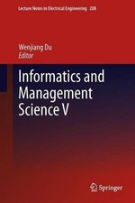 Informatics and Management Science V - 9781447162124 Science - Informatics and Technology price