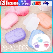20-200PCS Portable Washing Slice Sheets Hand Bath Travel Scented Paper Soap New Soaps price