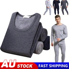 1set Men's Cotton Long Sleeve Thermal Top Pants Leggings Long Johns Underwear Thermal Underwear price