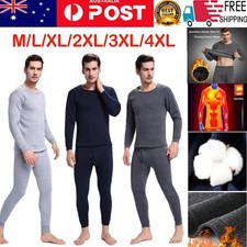 Men Winter Thermal Underwear Set Fleece Lined Base Layer Top & Bottom Long Johns Thermal Underwear price