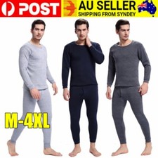 Men's Long Johns Set Thermal Underwear Top Bottom Set Fleece Lined Winter Warm Thermal Underwear price