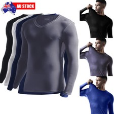 Men Thermal Shirt Long Sleeve Tops Athletic Base Layer Cold Weather Gear Workout Thermal Underwear price