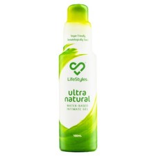 LifeStyles Ultra Natural Water-Based Intimate Gel 100mL Lubricant Lube Vegan Lubricant Gel price
