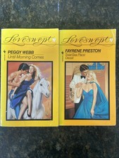 Loveswept Romance 2 Books Peggy Webb & Fayrene Preston - Bantam Paperback Miscellaneous Novels price