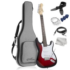 39" Full-Size Electric Guitar Beginner Kit w/ Gig Bag, Tremolo Bar, Accessories Electric Guitars price