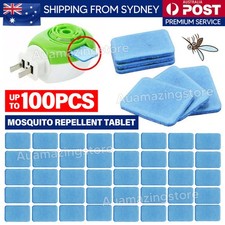 50/100x Mosquito Repellent Insect Bite Mat Tablet Replace Refill Repeller Pads Insect-Tick-Pest Repellent price