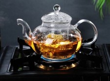 Gas Stove Heatable Glass Teapot Glass Kettle With Glass Infuser Tea Maker 5 Size Tea Makers price