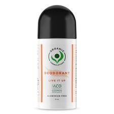 Organic Formulations Live It Up Deodorant 70mL | 100% Vegan | Paraben Free Roll-Ons price