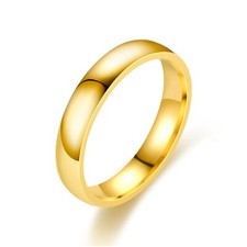 2/4/6/8mm Stainless Steel High Polished Wedding Band Comfort Ring Men Women Gold Ring price