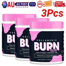 180 Caps Collagenic Burn Elite, Collagen Peptides Infused Thermogenic Fat Burner Fat Burner price