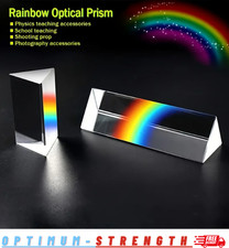 Educational Glass Prism Physics Science Teaching Photography Tool Spectrum Gift Physics price