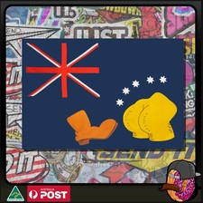 Simpsons boot australian flag Vinyl Sticker Fridge Magnet price