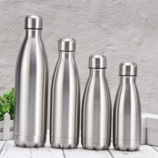 Stainless Steel Water Bottle 500ml 750ml 1L Leak Resistant Sports Drink Flask Water Bottle price